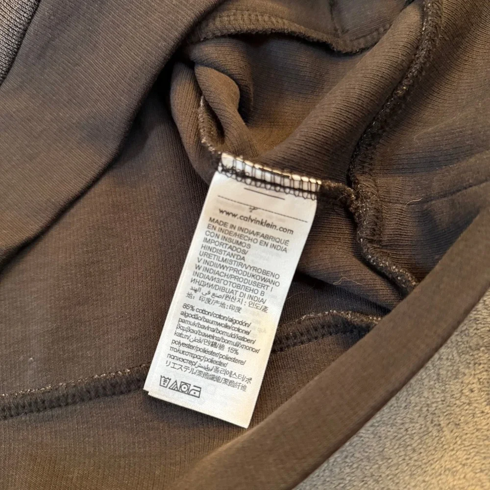 Calvin Klein Full Zip Track Jacket‎ Heathered Charcoal Gray Black Mens Medium